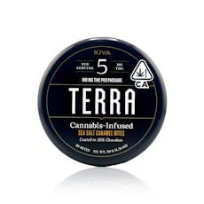 KIVA - Edible - Sea Salt Milk Chocolate Caramel - Terra Bites - 100MG