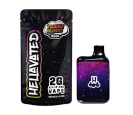 Hellavated Tigerz Blood 2g Cloud Bar Disposable