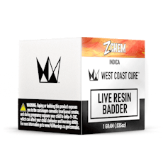 West Coast Cure - Z Chem Live Resin Badder 1g