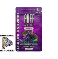 Puff | Grapeness Diamond Infused Pre-Roll 5pck | 2.5g