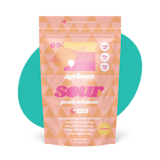 Ayrloom - Sour Peach Hibiscus 1:1:1 - 100mg Gummies 10pk