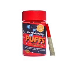 Cannabals Puffs - Super Lemon Haze - 7pk .5g Diamond Infused Pre-Rolls - 3.5g