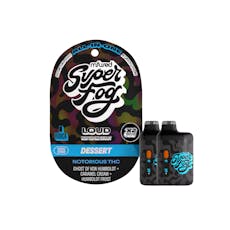 MFused | Super Fog Loud Jefe | Notorious THC 1g AIO | 2pk | 2g