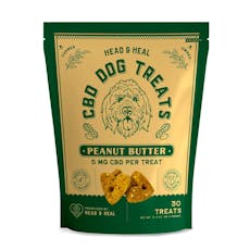 Head & Heal | Peanut Butter 5mg CBD Dog Treats 30ct. | 150mg