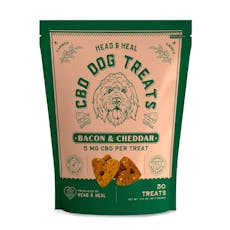 Head & Heal | Bacon & Cheddar 5mg CBD Dog Treats 30ct. | 150mg