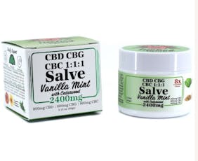 The Healing Rose | Vanilla Mint CBD CBG CBC Salve | 60g
