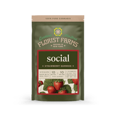 Florist Farms - Strawberry Social - 10mg CBG Gummy 2pk