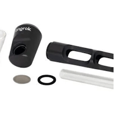 ONGROK | Aluminum & Glass Spoon Pipe | Black