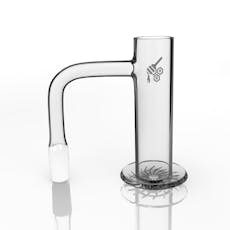 Honeybee Herb | Long Neck Beehive Quartz Banger | 90 Degree