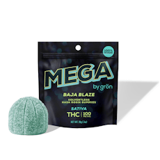 Gron - Baja Blaze MEGA Rosin Pearl - Sativa - 100mg Single Piece Gummy