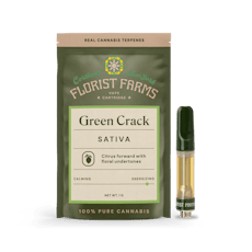 Florist Farms | Vape Cart | Green Crack | Sativa | 1g