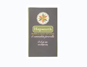 Hepworth - Mimosa and Mango Dog x White Runtz - .5g 5 Pack Bubble Hash Infused Pre-Rolls - 2.5g