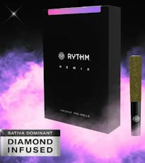 Rythm | Strawberry Sour Diesel REMIX Infused Prerolls 5pck | 2.5g