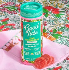 Good Tide - Kiwi Strawberry Single Strain Rosin Gummies - 100mg THC : 100mg CBD : 100mg CBG - 10ct