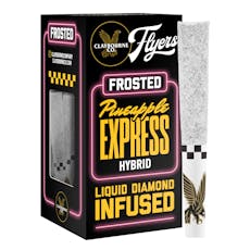 Claybourne Co. Frosted Flyers - Pineapple Express - 5 x .5g Diamond Infused Pre-Rolls