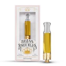 Brass Knuckles - Gas Face - 1g Live Liquid Diamonds Cart