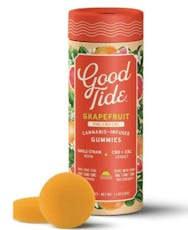 Good Tide - Blissful Grapefruit 1:1:1 THC:CBD:CBC Sativa - Single Strain Rosin Gummies - 100mg