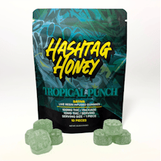 Hashtag Honey - Tropical Punch - Live Resin Nano Infused - 100mg Gummies