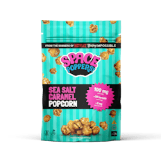 Space Poppers - Sea Salt Caramel - 100mg Popcorn