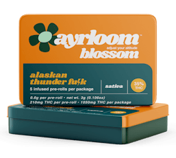 Ayrloom - Alaskan Thunderfuck Infused Pre-Rolls 5pk - 3g