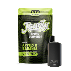 Jaunty - Apples & Bananas - AIO Liquid Diamonds Palm - 1.5g