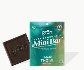 Gron | Dark Chocolate Mini Bar Hybrid THC | 100mg