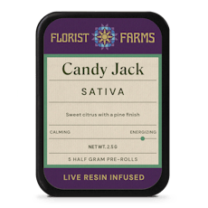 Florist Farms | Candy Jack .5 Live Resin Infused Joints | 2.5g