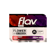 Flav Duo - Black Cherry Gelato (H) x Grape Ice (I)- 14g 2-in-1 Strain Pack