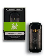 To The Moon | Turbo Toad Live Resin + Diamonds Disposable Vape | 1g