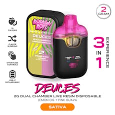 Bodega Boyz | Lemon OG x Pink Guava | Sativa x Sativa Live Resin Deuces AIO Vape | 2g