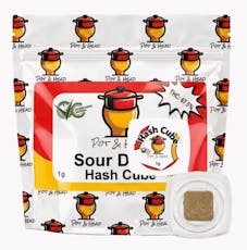 Pot & Head | Sour Diesel Hash Cube | 1g
