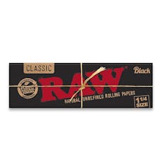 Raw Black 1.25" Rolling Papers
