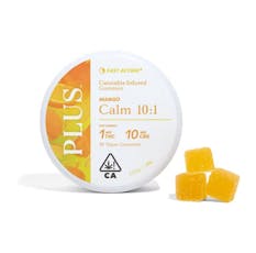 Plus+ Mango 10:1 CBD/THC Gummies