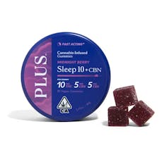 Plus Midnight Berry THC/CBD/CBN 10:5:5 Sleep Gummies