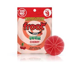 Froot Sour Cherry Gummy 100mg Single Cut-to-dose - Single