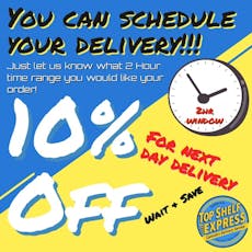 10% off Next Day Delivery - 1