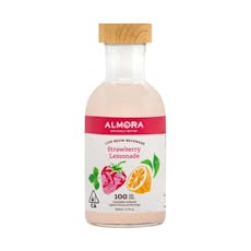 Strawberry Lemonade Beverage Almora Farm: 12oz Bottle 100mg THC