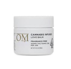 OM Living Love Balm 420 THC:100 CBD 2 oz - Balm