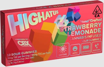 Highatus - Strawberry Lemonade THC Sour Gummies - Highatus - Strawberry Lemonade THC Sour Gummies