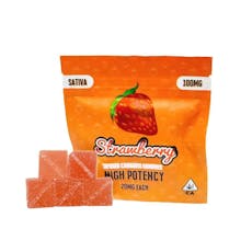MAS - Strawberry Sativa Gummies - 100mg