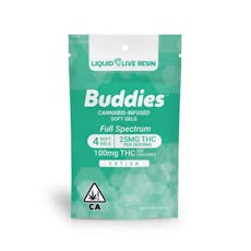 Buddies - Sativa 25mg Capsule 4pc - Buddies - Sativa 25mg Capsule 4pc