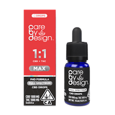 Care By Design | 1:1 Max Full Spectrum CBD Drops 15ml