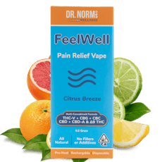 Dr. Norm's - Feel Well | Pain Relief Disposable Vape 0.5g - Dr. Norm's - Feel Well | Pain Relief Disposable Vape 0.5g