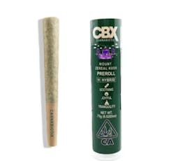 CBX - Mount Zereal (H) Kush Pre Roll | .75g
