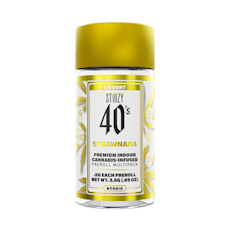 STRAWNANA - 2.5G 40's Infused Preroll 5 Pack