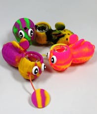 4" Flying Bee Silicone Hand Pipe (14)