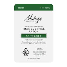 1:1 CBD:THC Patch**SPECIAL PRICING** - 1:1 CBD:THC Patch
