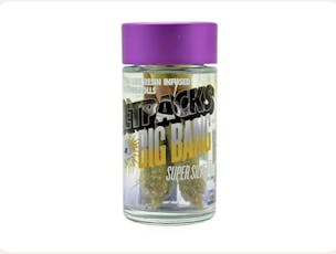 BIG BANG SUPER SILVER HAZE 0.5 LIVE RESIN INFUSED 5PK PRE-ROLLS - BP-RNSY-04