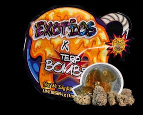 SHERBANGER EXOTICS X TERP BOMBS 3.5 LIVE RESIN