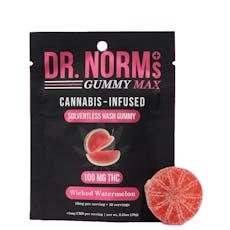Wicked Watermelon Solventless Hash Gummy (100Mg)(1PK)